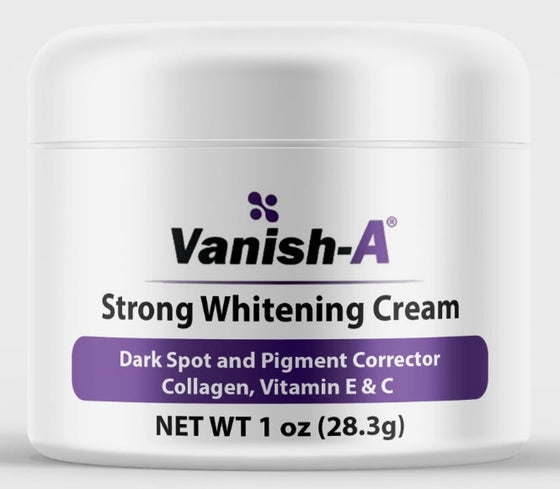 Vanish-A Strong Skin Brightening Cream- 1oz, 20z, 4oz - Good Brands USA