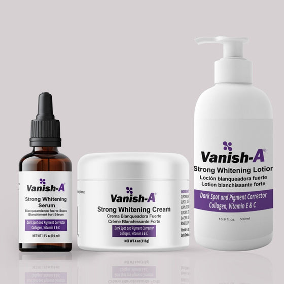 Vanish A Brightening Lotion, Cream and Serum (set) - Good Brands USA